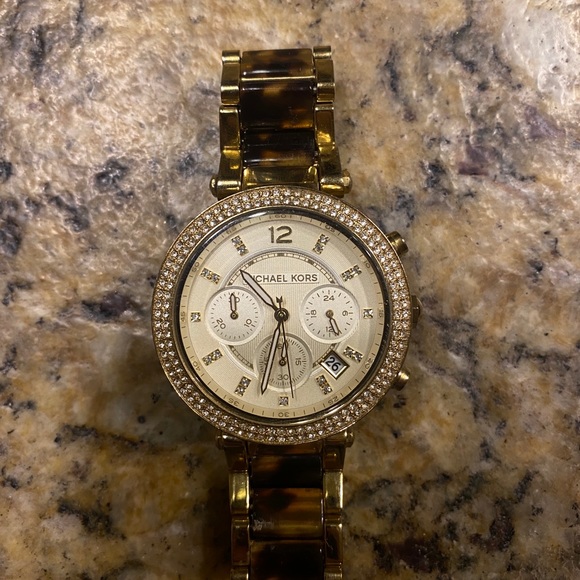 MICHAEL KORS Tortoiseshell Watch 39MM - Picture 1 of 1